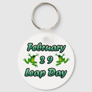 Leap Day February 29 Keychain