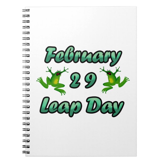 Leap Day February 29 Notebook (Front)