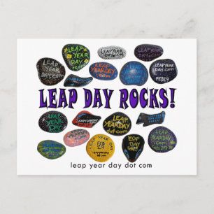 LEAP DAY ROCKS! POSTCARD