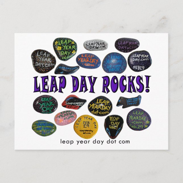 LEAP DAY ROCKS! POSTCARD (Front)