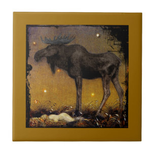 Leap Elk Princess Cotton Asleep Tile