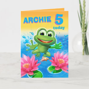 Leap Frog 5 ans personnaliser de la carte d'annive