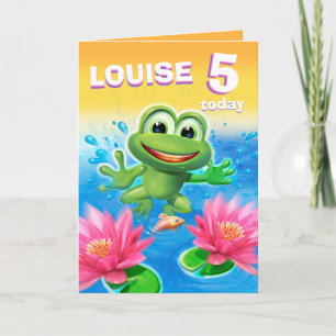 Leap Frog 5 ans personnaliser de la carte d'annive