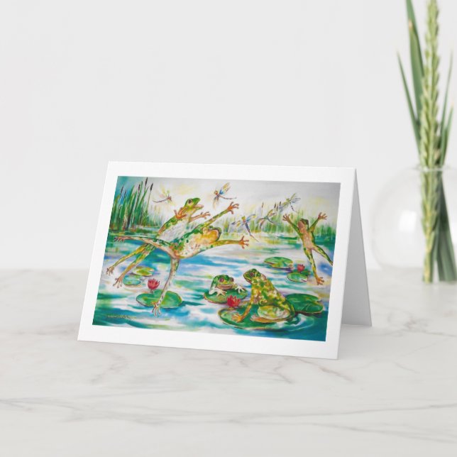 " Leap Frog " Carte de voeux (Devant)