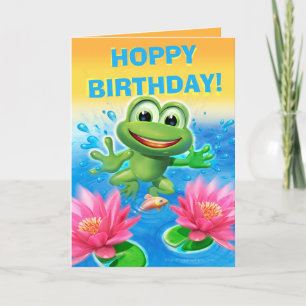 Leap Frog custom birthday card standard