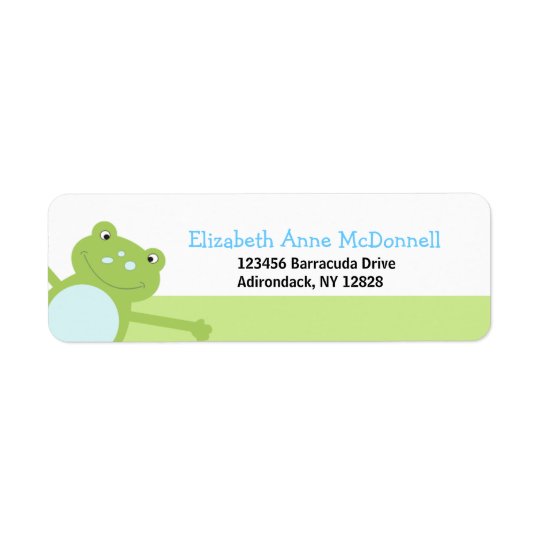 Leap Frog Froggy Custom Address Labels (Green)
