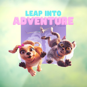 Leap Into Adventure Window Cling