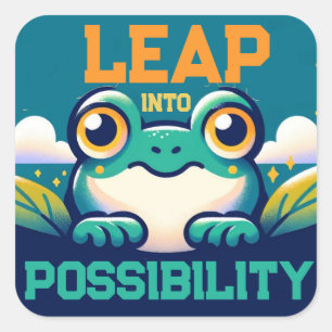 Leap intoPossibility Square Sticker
