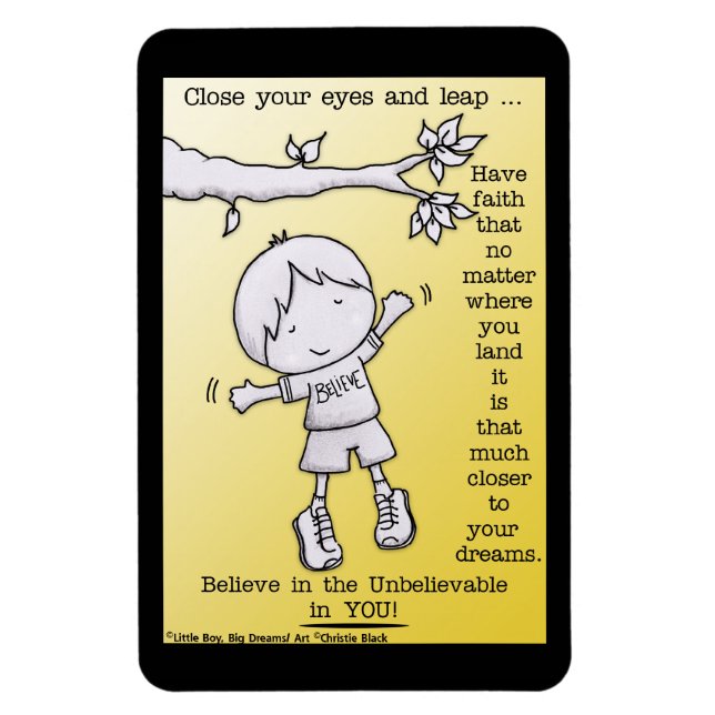Leap of Faith Magnet (Vertical)
