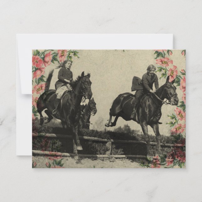 Leap of Faith Vintage Horses Digital Art  (Front)