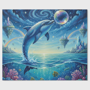 Leap of wonder wrapping paper