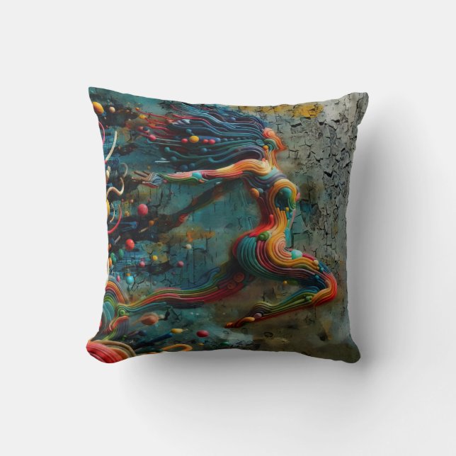 Leap Throw Pillow (Front)