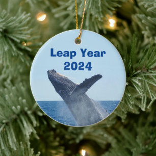Leap Year 2024 Ceramic Ornament