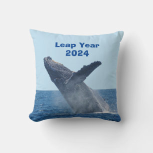 Leap Year 2024 Throw Pillow