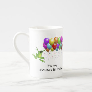 Leap Year Birthday Bone China Mug