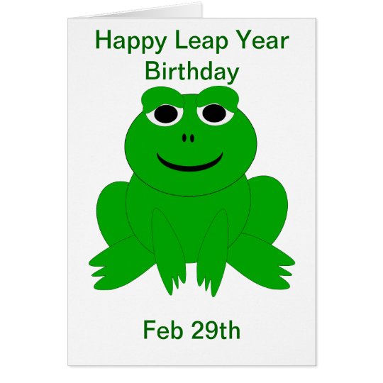 Leap Year Birthday Card | Zazzle.ca