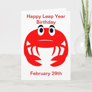Leap Year Birthday Card