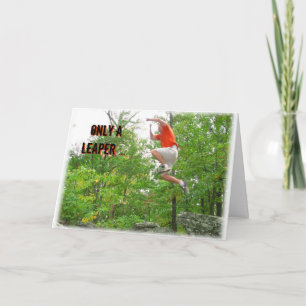 Leap Year Birthday Card--Only a Leaper Card