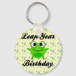Leap Year Birthday, Cute Frog Keychain