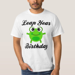 Leap Year Birthday, Cute Frog T-Shirt