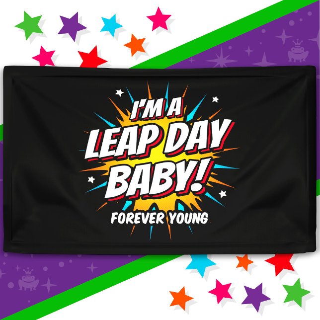 Leap Year Birthday Feb 29th Leap Day Birthday Banner (Creator Uploaded)
