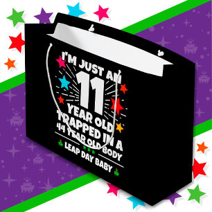 Leap Year Birthday Party 44th Birthday Leap Day Large Gift Bag