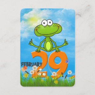 Leap Year Birthday party Invitation