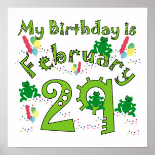 Leap Year Birthday Poster
