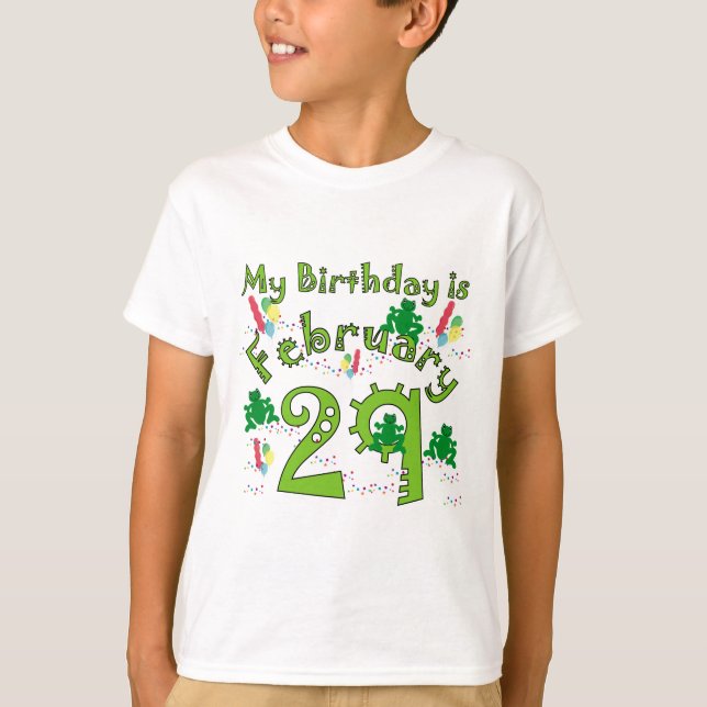 Leap Year Birthday T-Shirt (Front)