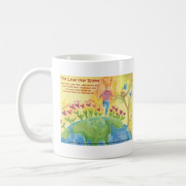LEAP YEAR JUMP RHYME COFFEE MUG (Left)