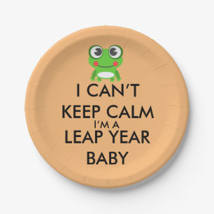 Leap Year/ Leap Day Baby Paper Plates