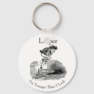Leap Year Leaper Birthday Keychain