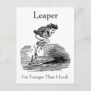 Leap Year Leaper Birthday Postcard