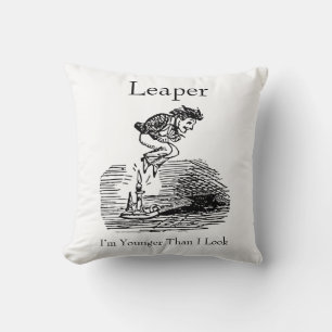 Leap Year Leaper Birthday Throw Pillow