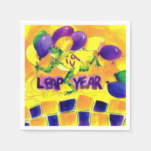 Leap Year Napkins Balloons