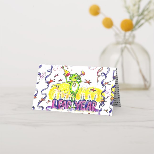 Leap Year Place Card (Front)