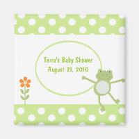 Leapfrog Frog Baby Shower Favour Magnet