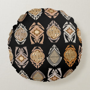 Leapin' Frogs Round Pillow