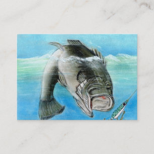 LEAPING BASS Business Card Template