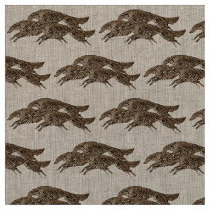 Leaping Borzoi Fabric