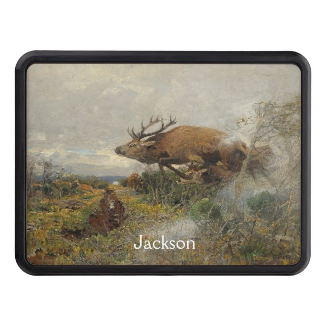Leaping Buck     Trailer Hitch Cover (Front)