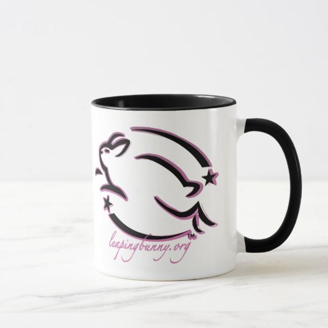 Leaping Bunny Outline Mug (Right)
