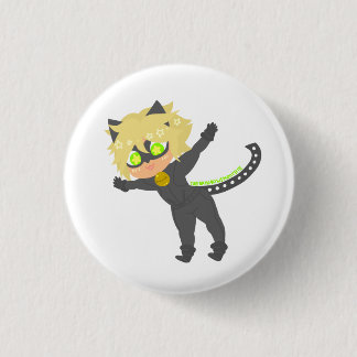 Leaping Chat Noir Button