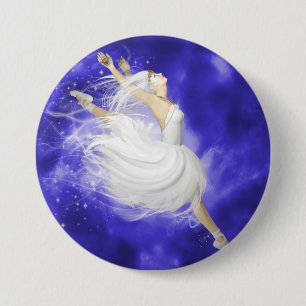 Leaping Dancer 3 Inch Round Button
