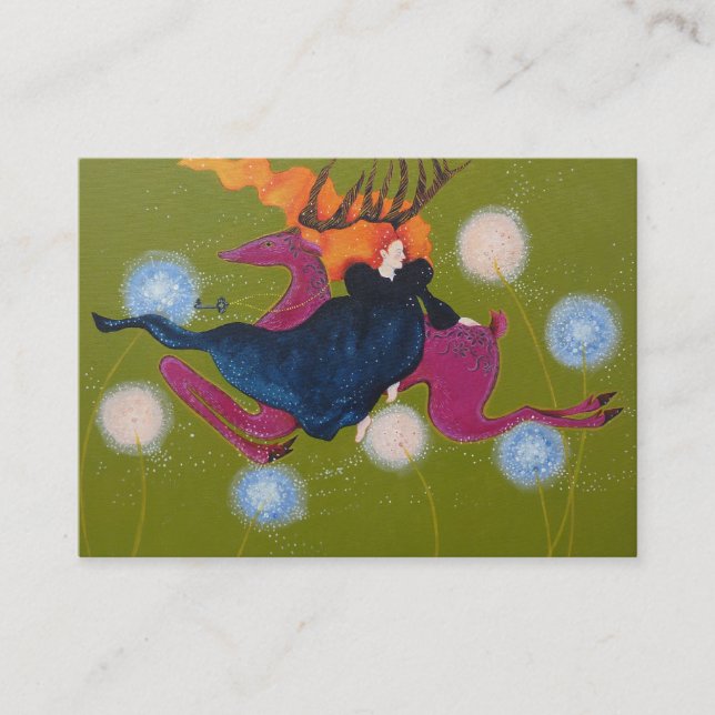 Leaping Deer. Business Card (Front)