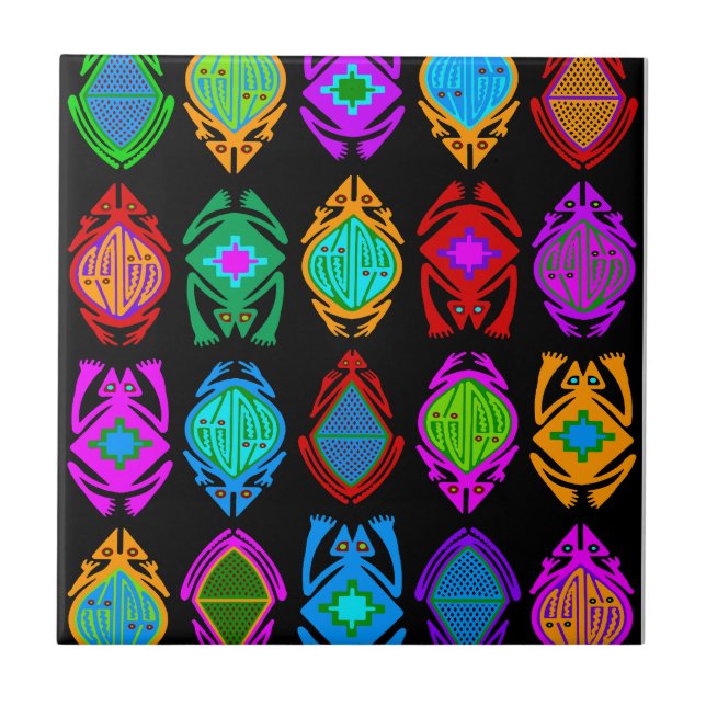 Leaping Frogs Tile (Front)