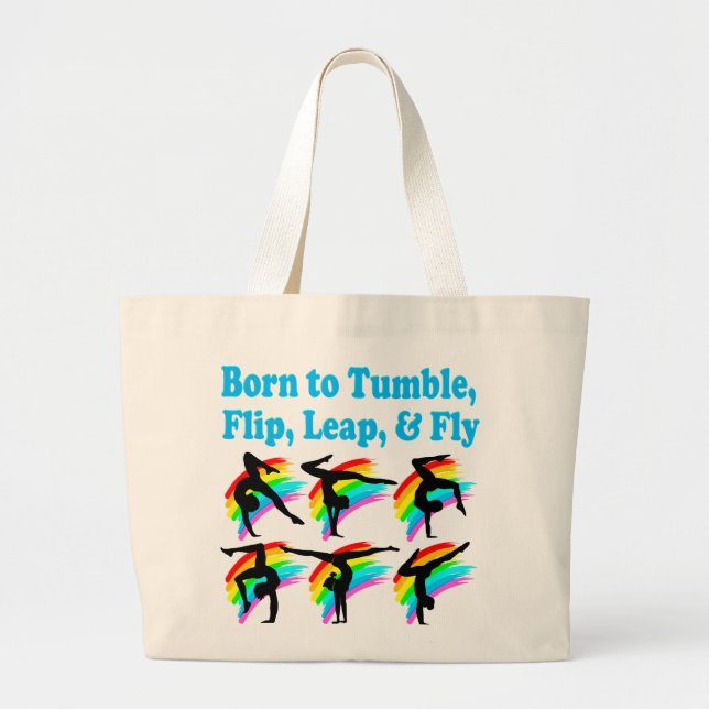 LEAPING GYMNAST LARGE TOTE BAG (Front)