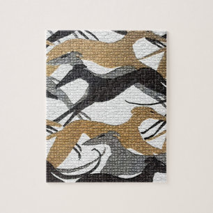 Leaping Hounds Jigsaw Puzzle