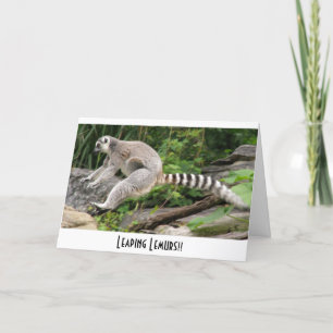 Leaping Lemurs!! Card