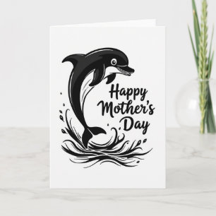 Leaping Marine Mothers Day Card